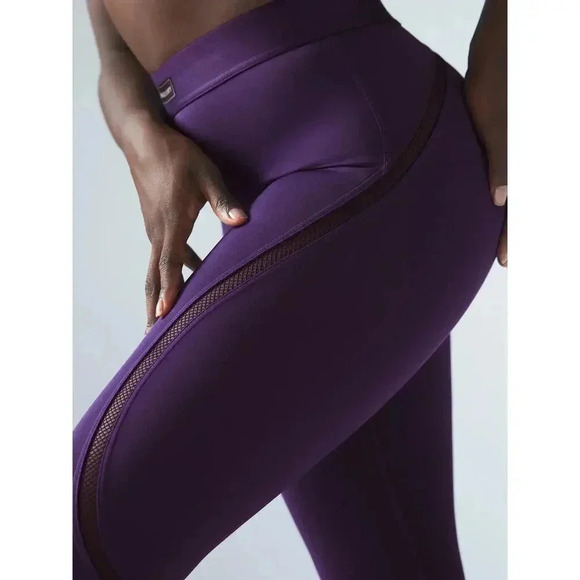 Savage X Fenty Flow High-Waist Trimmed Legging Purple Size 2X Full Length NWOT - Picture 1 of 16